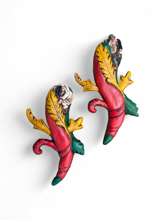 Ass 'e Mazz (Asso di Bastoni) - Scultura in Terracotta