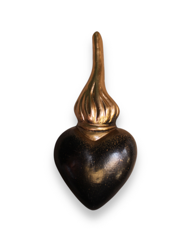Ex Voto: Sagrado Corazón - Escultura de terracota