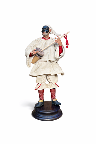 Pulcinella con Putipù - 20 cm