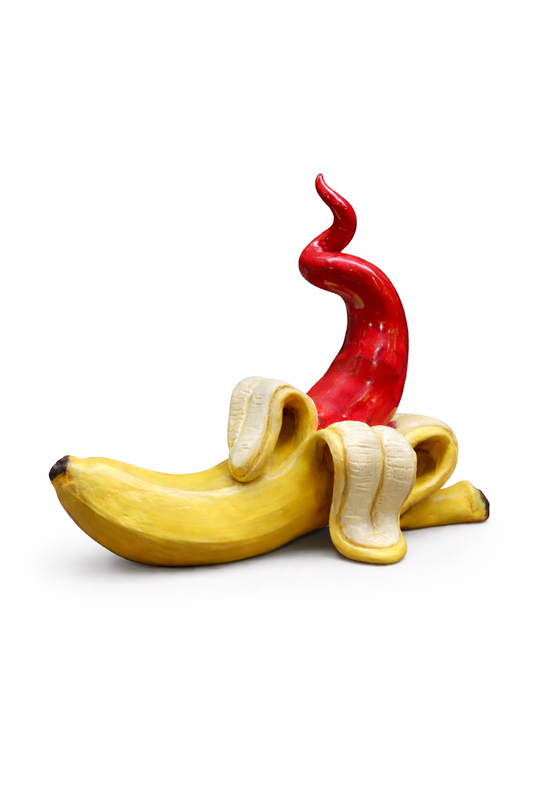 Banana Portafortuna - Smaltata 18 cm