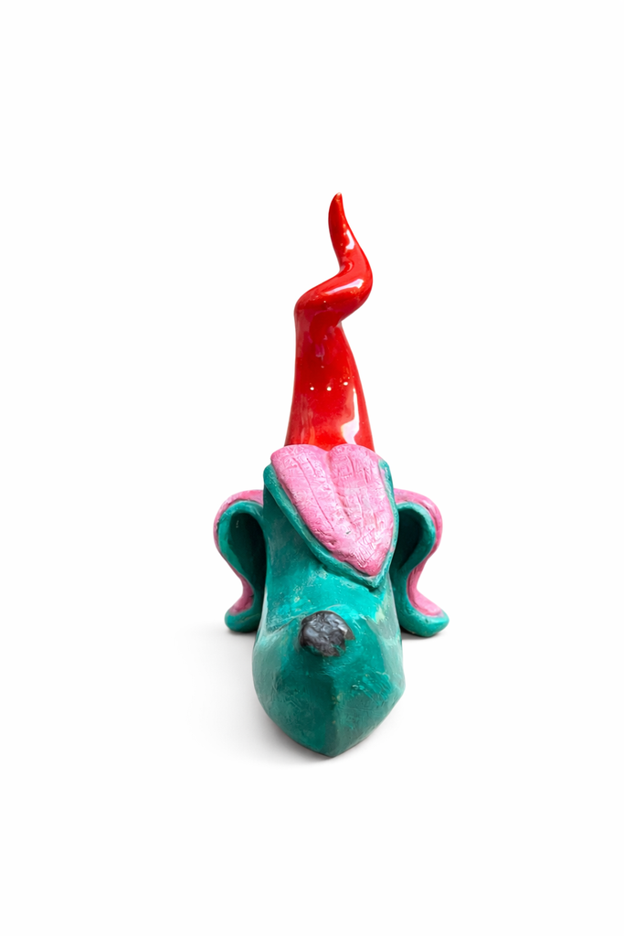 Banana Portafortuna Verde - Smaltata 18 cm