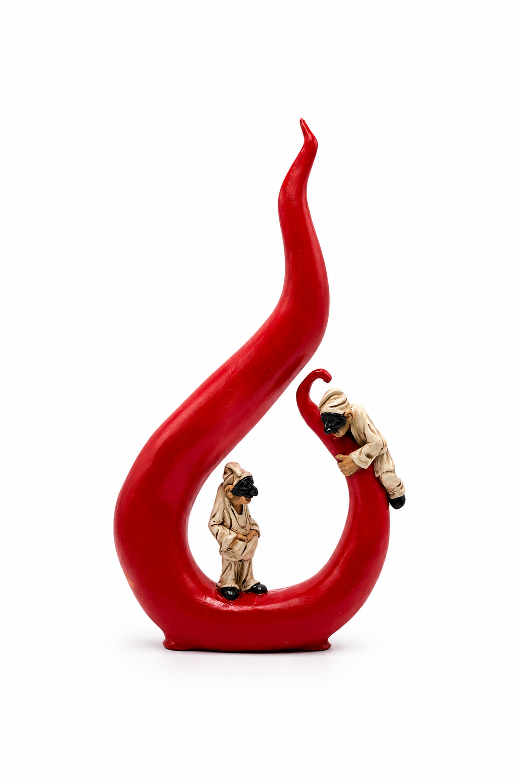 Cuerno de Pulcinella - Escultura de terracota (30 cm)