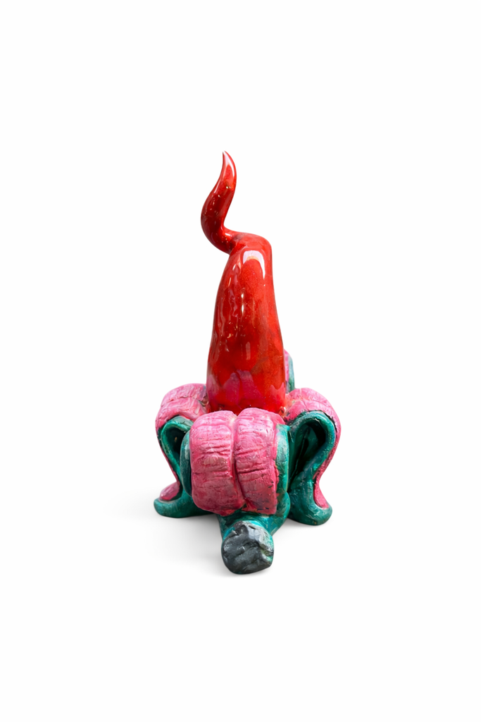 Banana Portafortuna Verde - Smaltata 18 cm