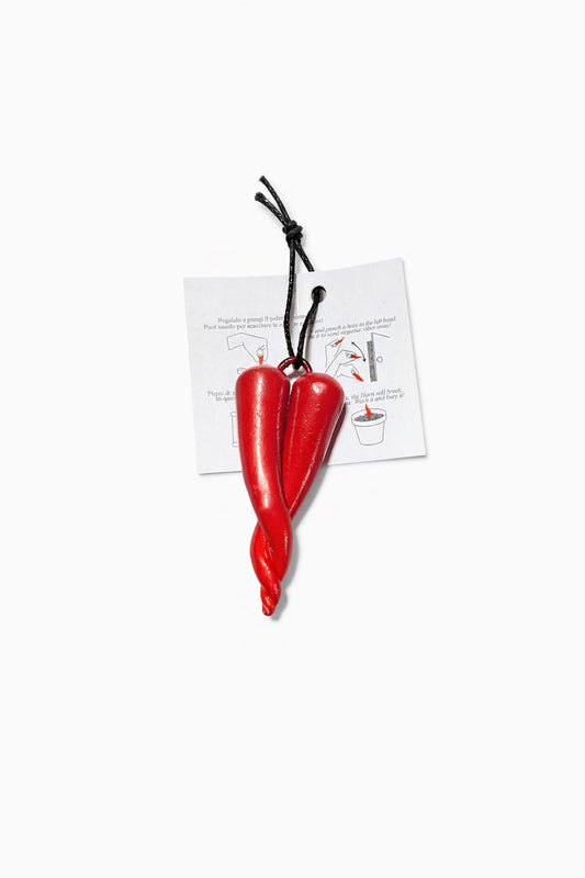 Corno Portafortuna Intrecciato – 6 cm