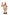 Pulcinella con tamburello 35 cm