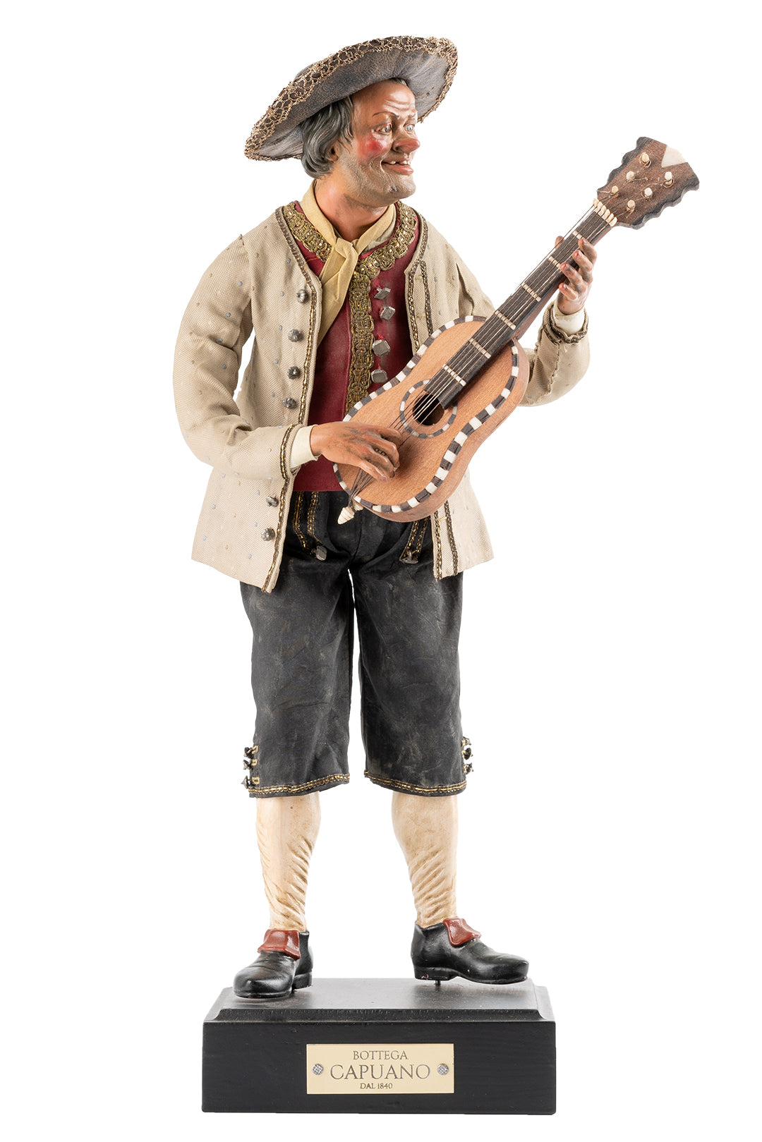 Noble man with guitar - nativity sculpture 40 cm