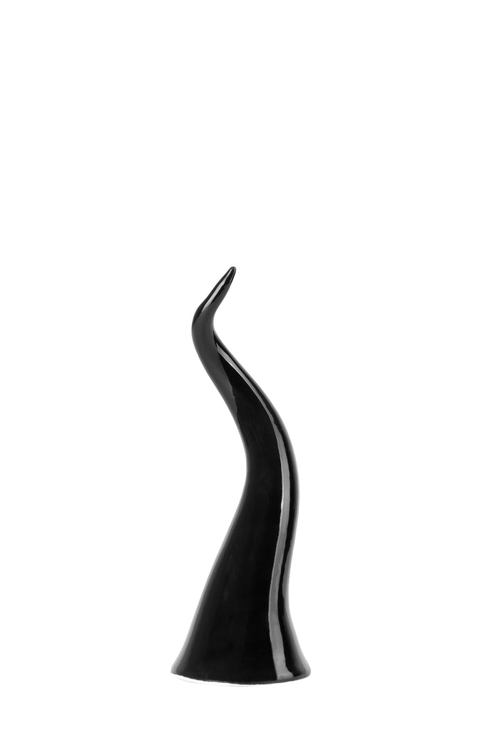 Corno portafortuna da tavolo nero