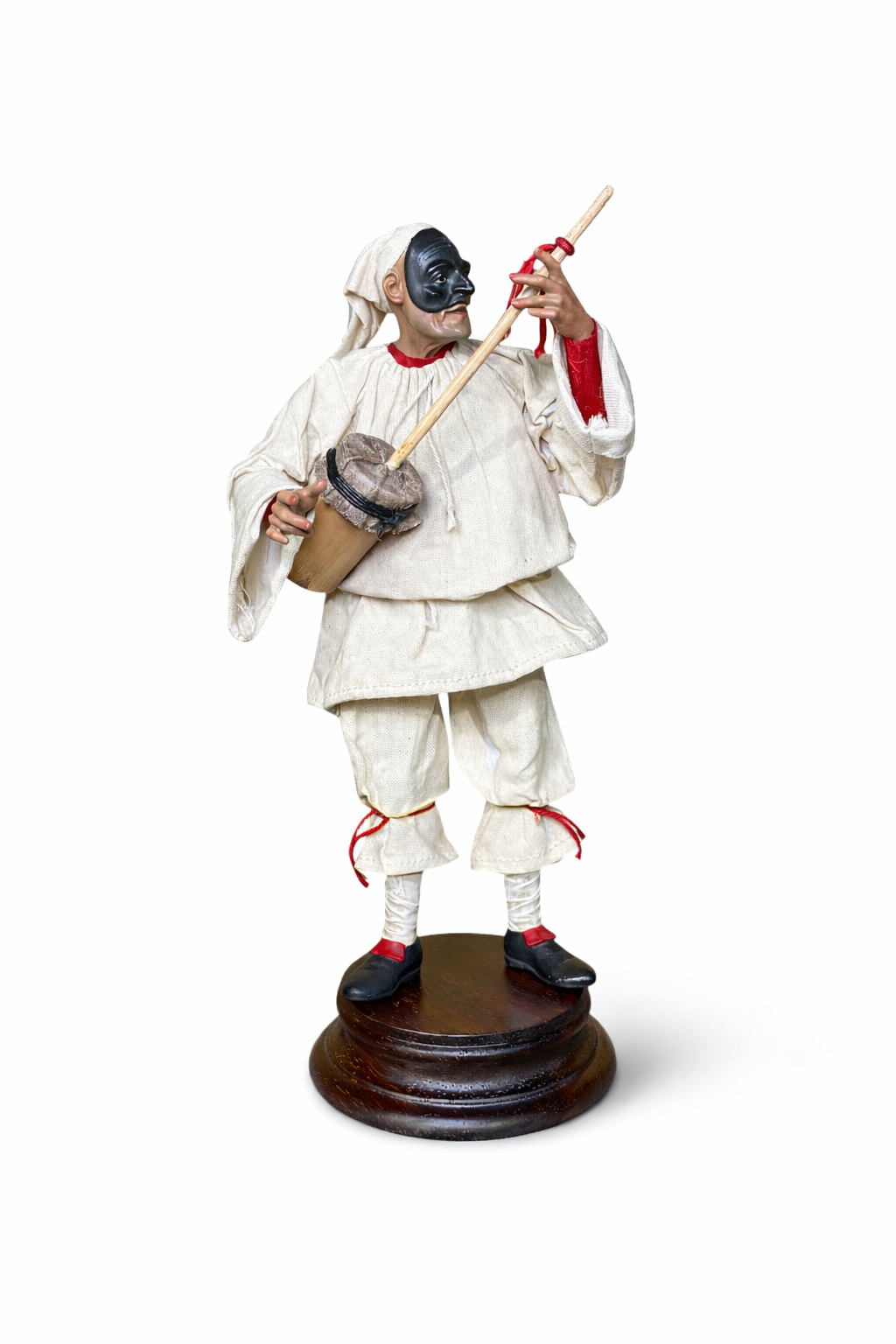 Pulcinella con Putipù 20 cm - Varios Colores
