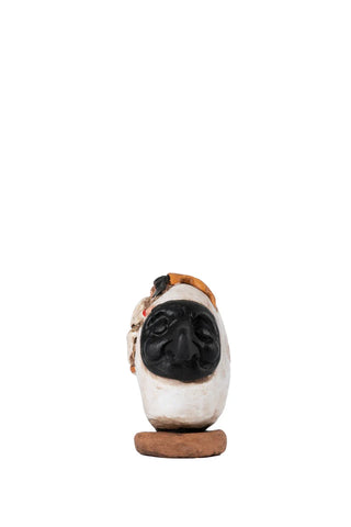 Eggs with puffin - terracotta sculpture