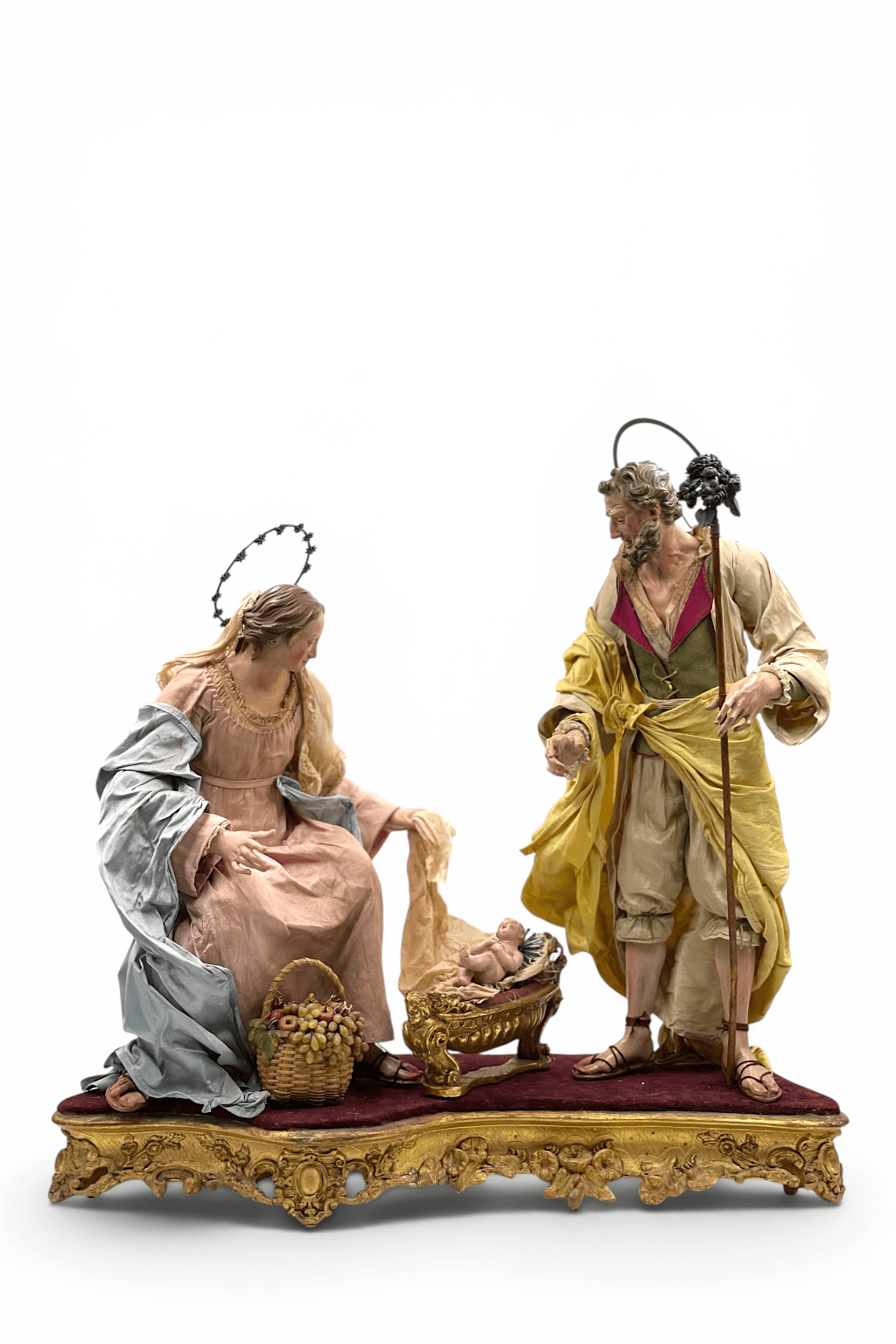 Natività 40 cm su Base Oro