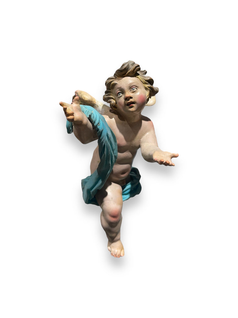 Puttino - Scultura in terracotta (16 cm)