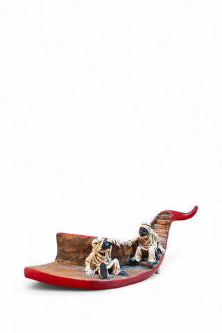 Corno con Pulcinella 38 cm - Limited edition