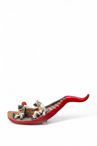 Corno con Pulcinella 38 cm - Limited edition