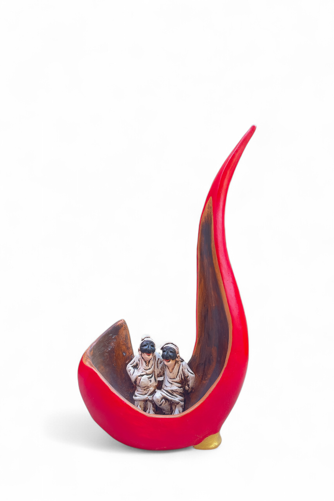 Cuerno de Pulcinella - Escultura de terracota (30 cm)