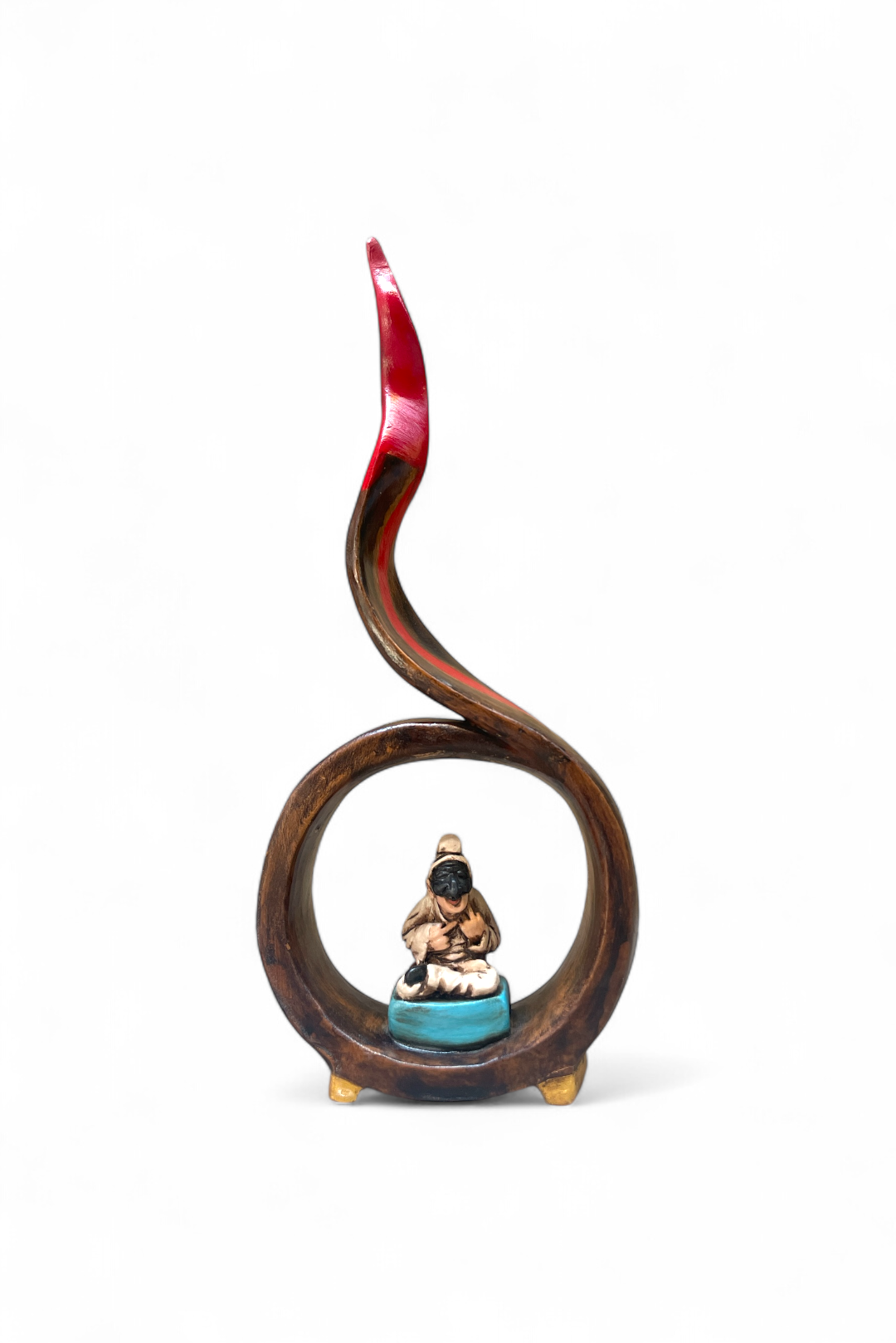Cuerno de Pulcinella - Escultura de terracota (30 cm)