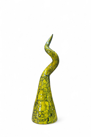 Corno portafortuna bubble glaze 25 cm