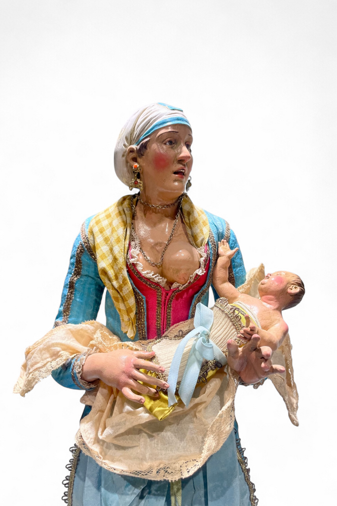 Mujer noble - Escultura de Natividad (38 cm)