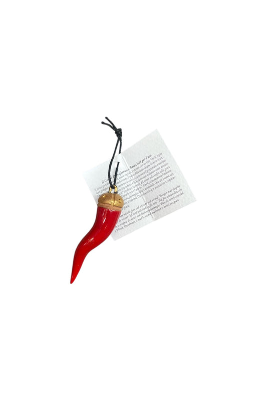 Corno con Corona Smaltato 6 cm