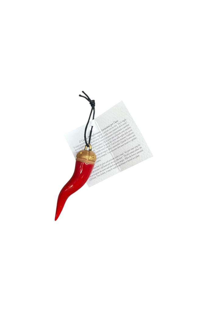 Corno con Corona Smaltato 6 cm