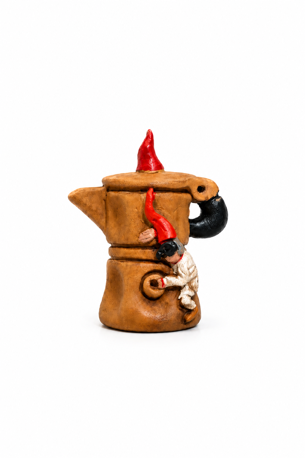 Cafetera de cobre - Escultura de terracota