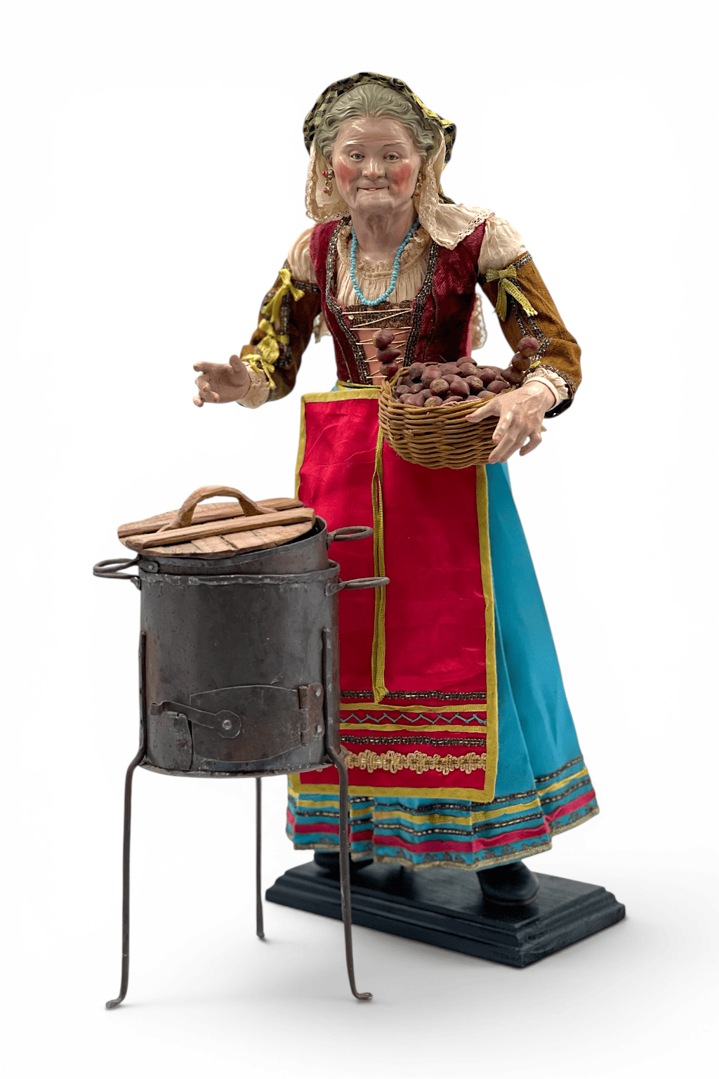 Mujer noble - Escultura de Natividad (38 cm)