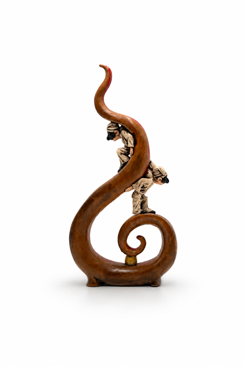 Cuerno de Pulcinella - Escultura de terracota (30 cm)