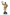 Pulcinella con pandero - Escultura 35 cm 