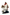 Pulcinella con triccheballacche - Escultura 35 cm