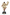 Pulcinella con pandero - Escultura 35 cm 