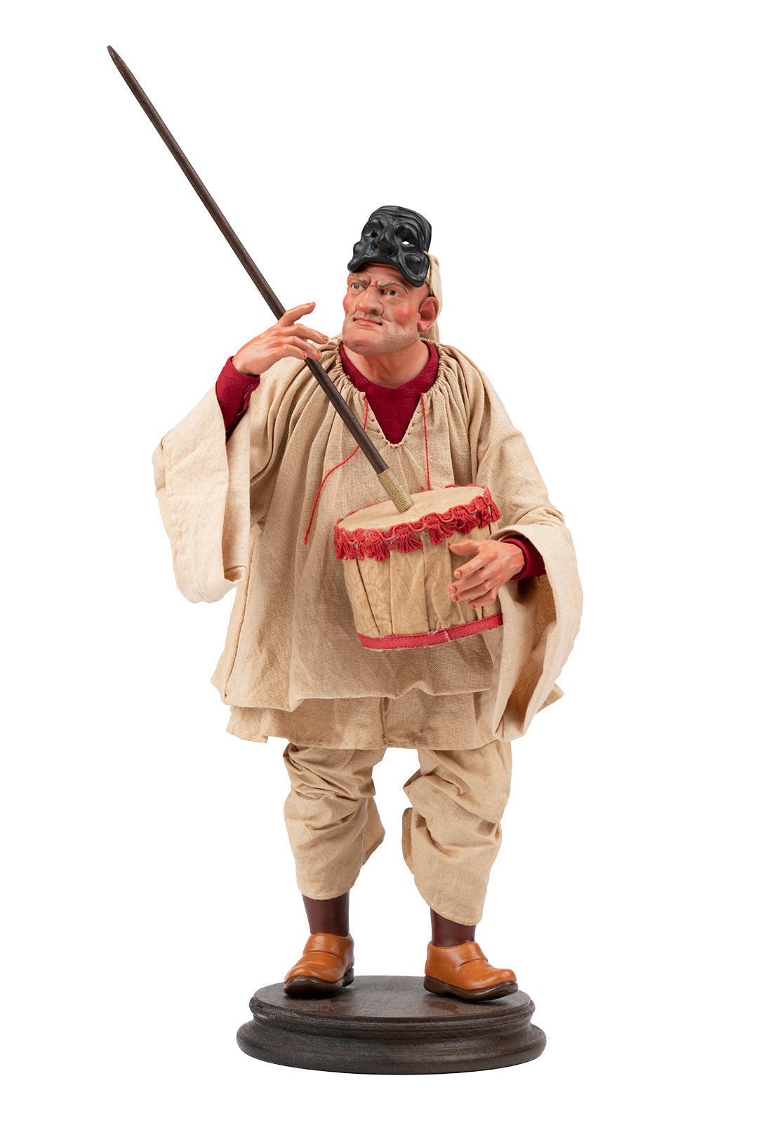 Pulcinella con putipù 35 cm