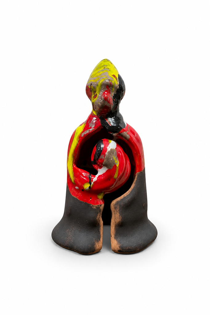 San Gennaro Stilizzato con Bastone Pastorale - 15 cm